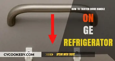 Easy Fix: Tightening Your GE Refrigerator Door Handle