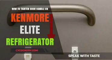 Easy Fix: Tightening Your Kenmore Elite Fridge Door Handle
