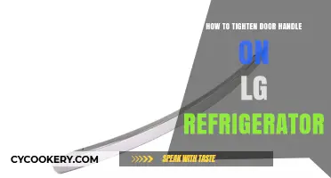 Easy Fix: Tightening Your LG Refrigerator Door Handle