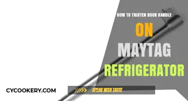 Easy Fix: Tightening Your Maytag Refrigerator Door Handle