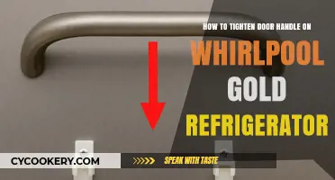Easy Fix: Tightening the Door Handle on Your Whirlpool Gold Fridge