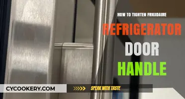 Quick Fix: Tightening Your Frigidaire Fridge Door Handle Easily