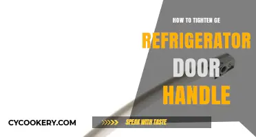 Quick Fix: Tightening Your GE Refrigerator Door Handle Easily