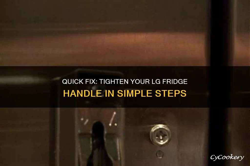how to tighten handle on lg refrigerator