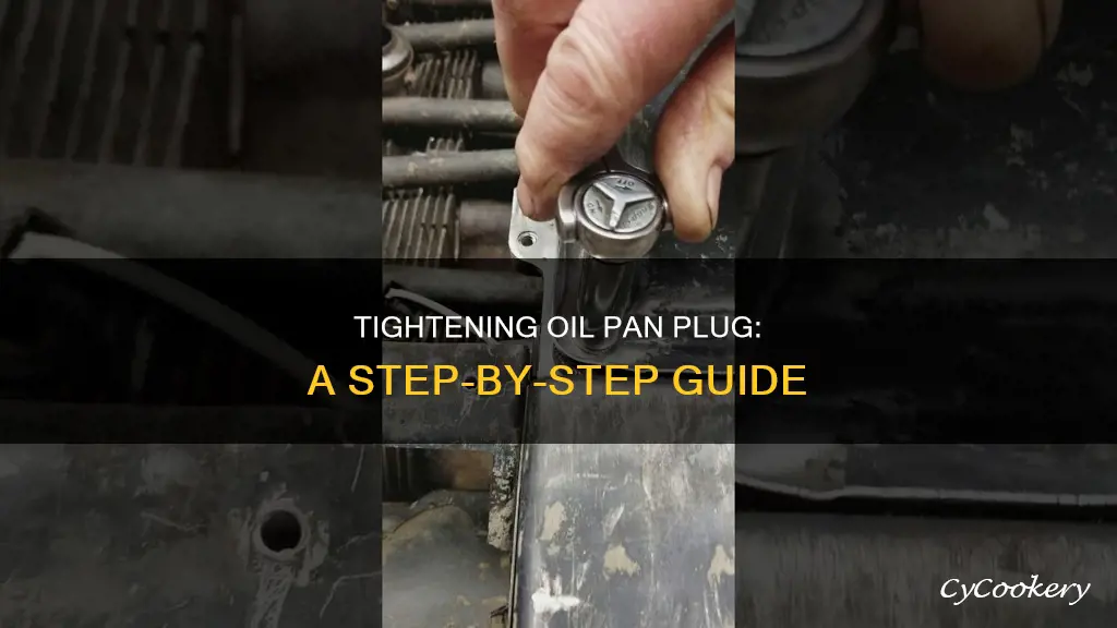 how to tighten oil pan plug