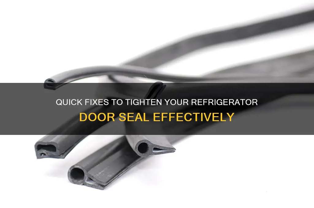 how to tighten seal on refrigerator door