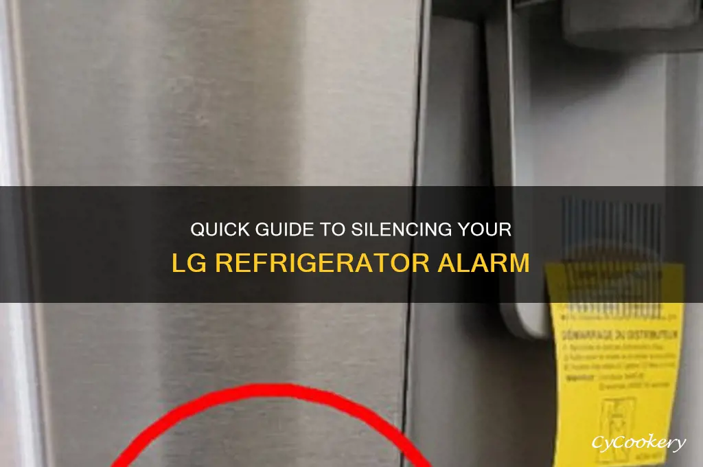 how to tirn off lg refrigerator alarm