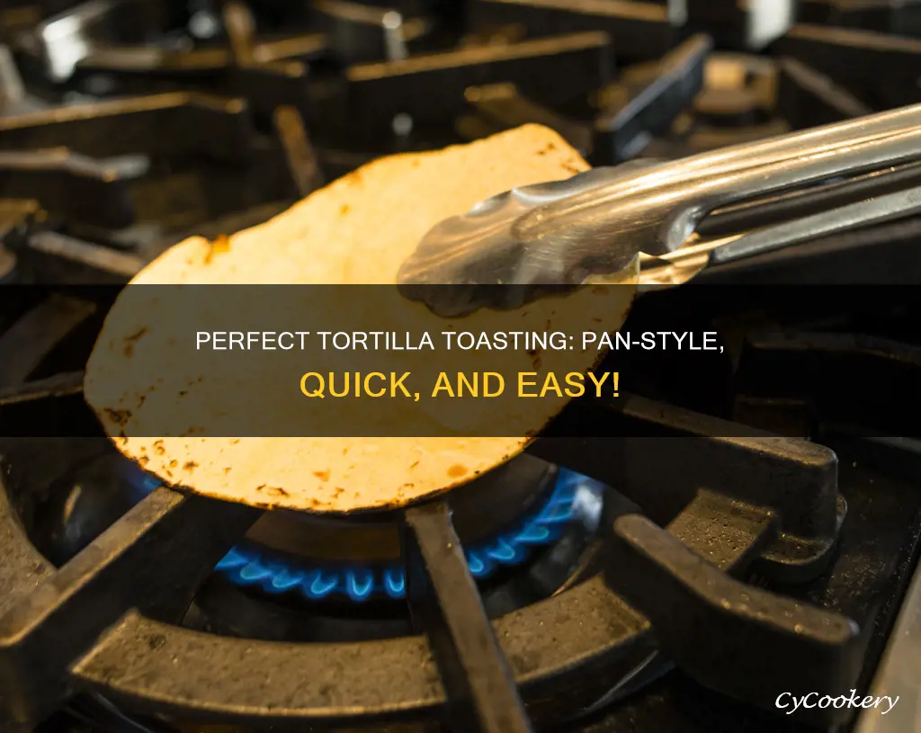 how to toast a tortilla in a pan