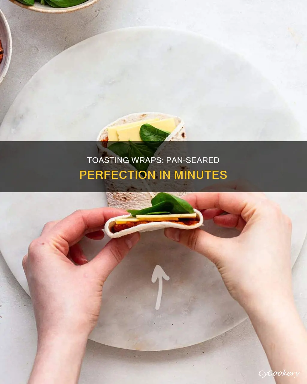 how to toast a wrap in a pan