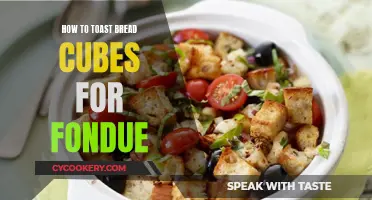 Perfectly Toasted Bread Cubes: The Ultimate Fondue Companion