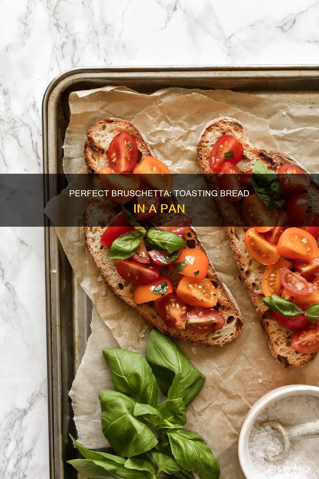how to toast bread for bruschetta on pan