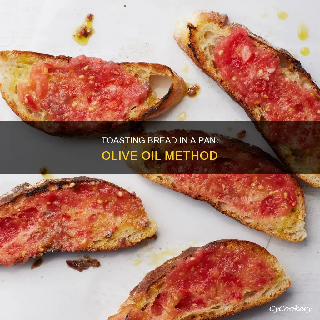 how to toast bread in a pan with olive oil