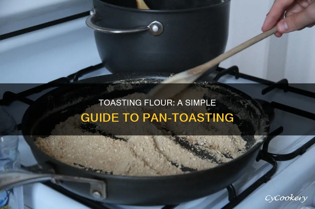 how to toast flour in a pan