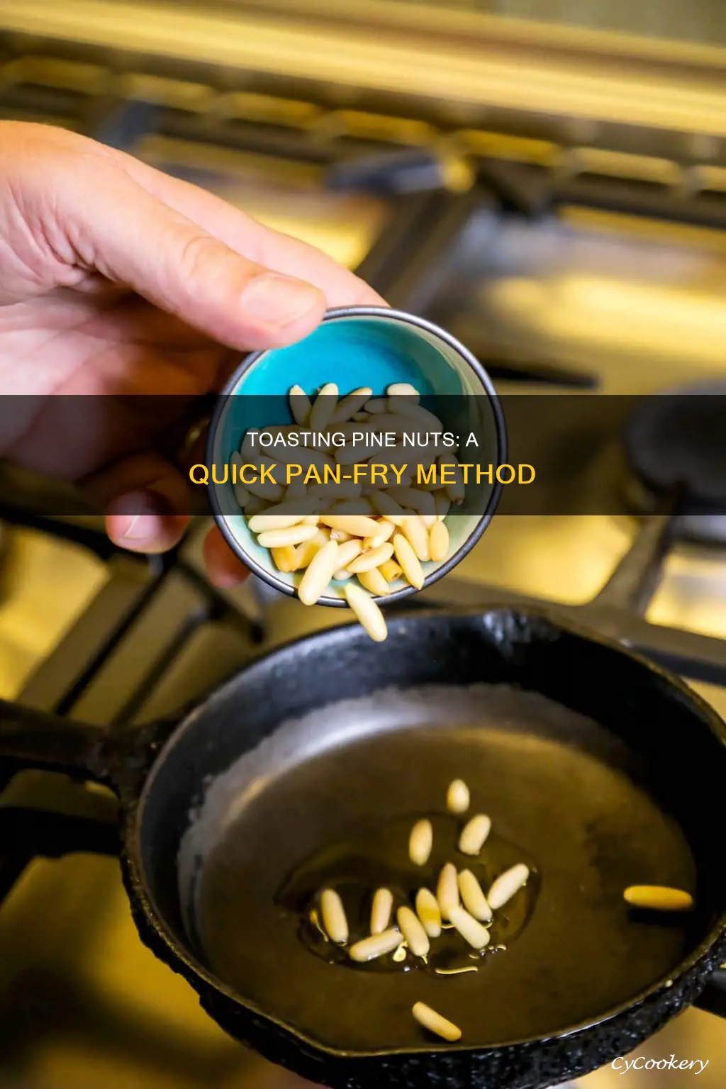 how to toast pine nuts in pan