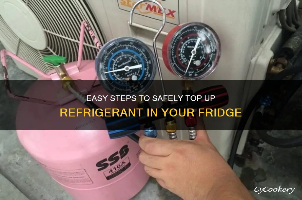 how to top up refrigerant in fridge