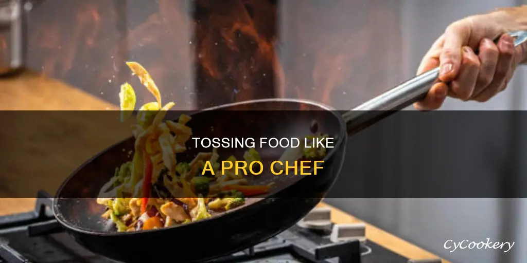 how to toss food in a pan