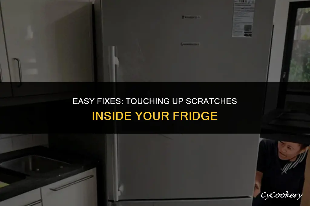 how to touch up a scratch inside refrigerator