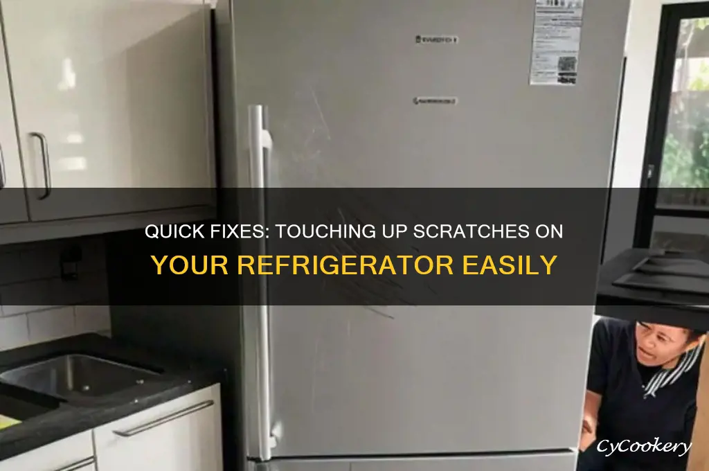 how to touch up scratch on refrigerator