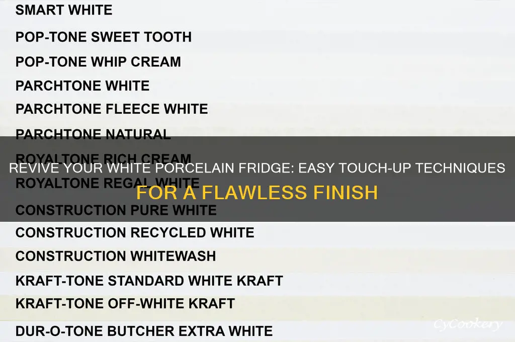 how to touch up white porcelain refrigerator