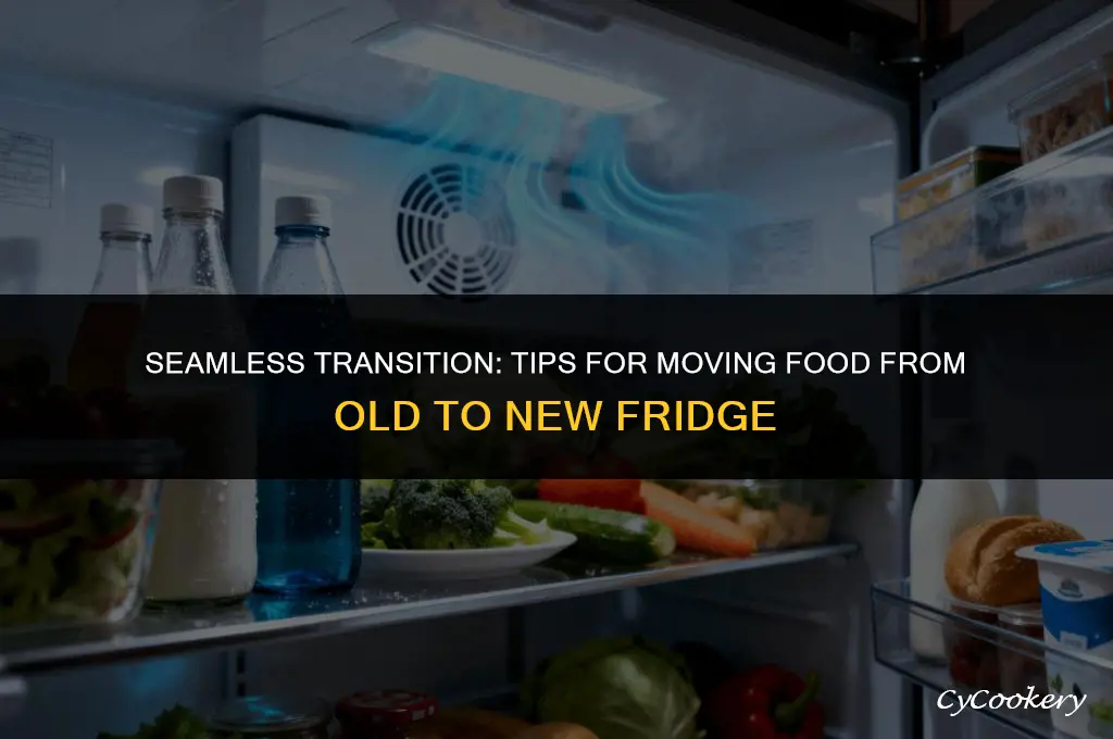 how to transfer food from old refrigerator to new