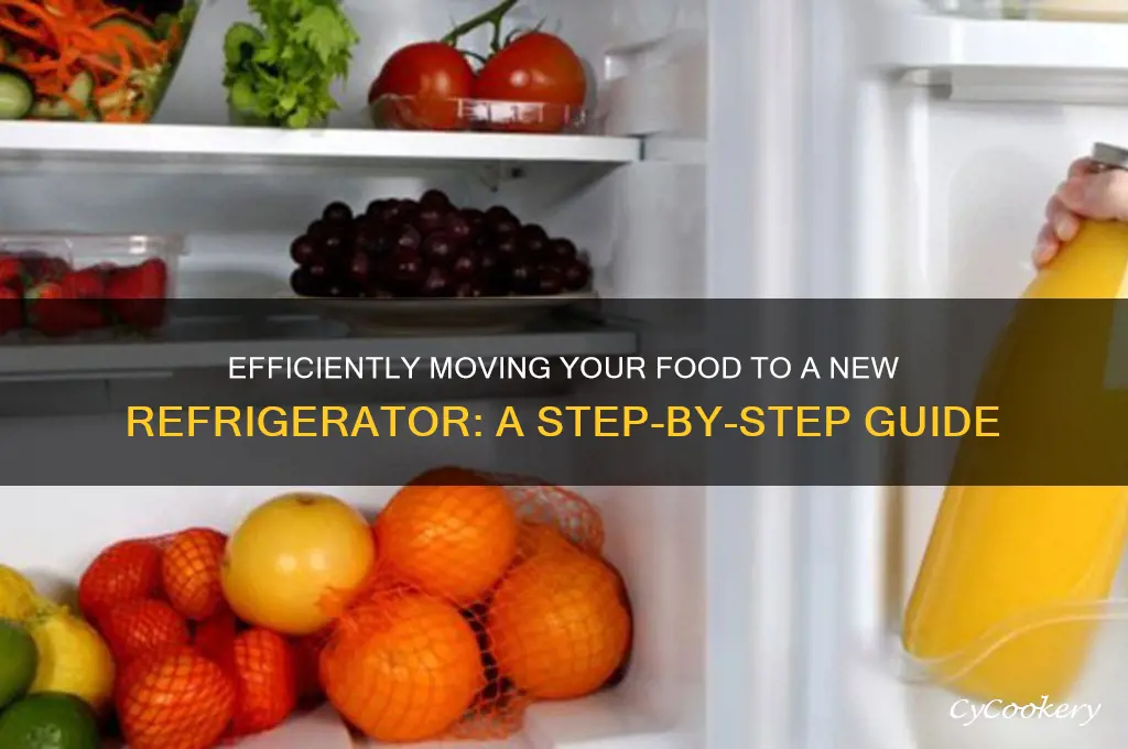 how to transfer food to new refrigerator