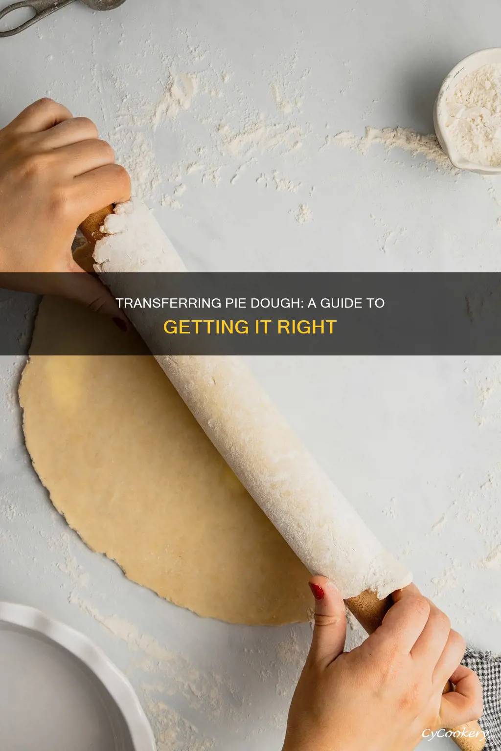how to transfer pie dough to pan
