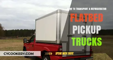 Efficiently Transporting Your Refrigerator Using a Flatbed Pickup Truck