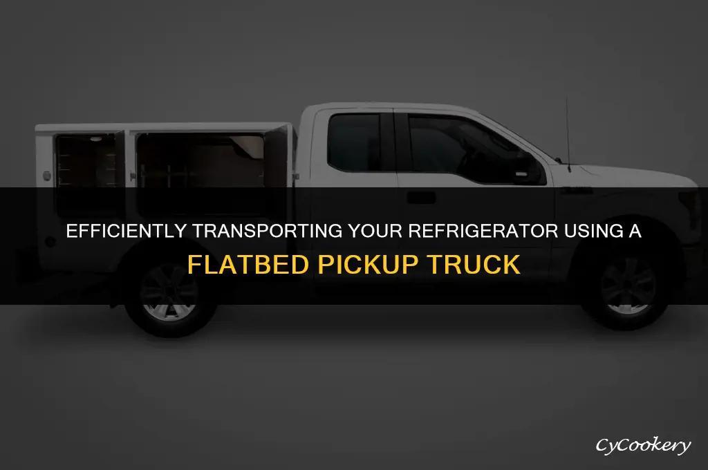 how to transport a refrigerator flatbed pickup trucks