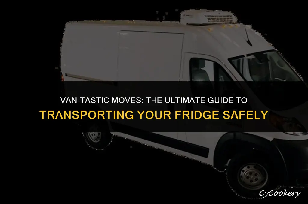 how to transport a refrigerator in a van