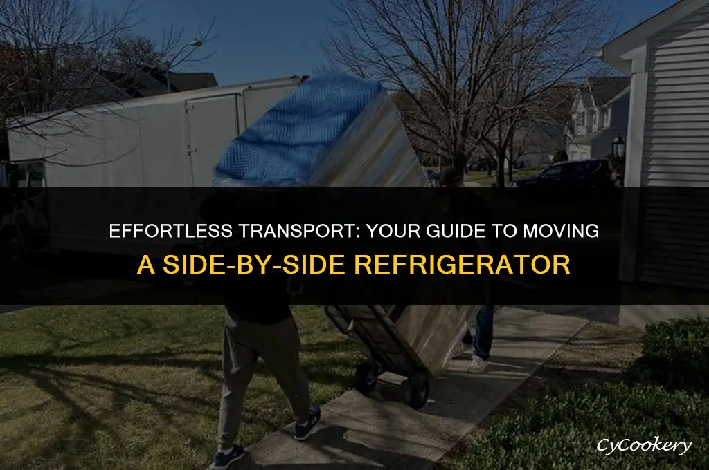 how to transport a side by side refrigerator