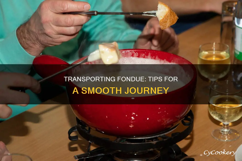 how to transport fondue