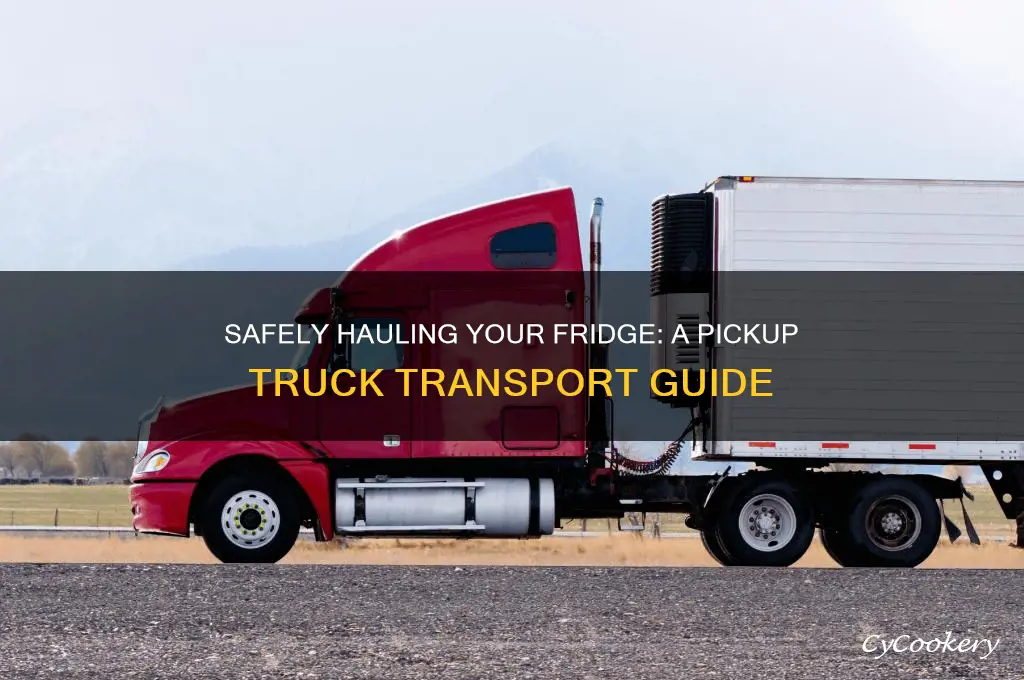 how to transport refrigerator in pickup truck