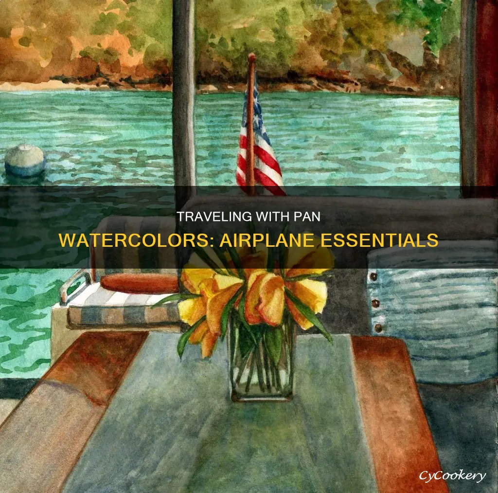 how to travel pan watercolor paints airplane