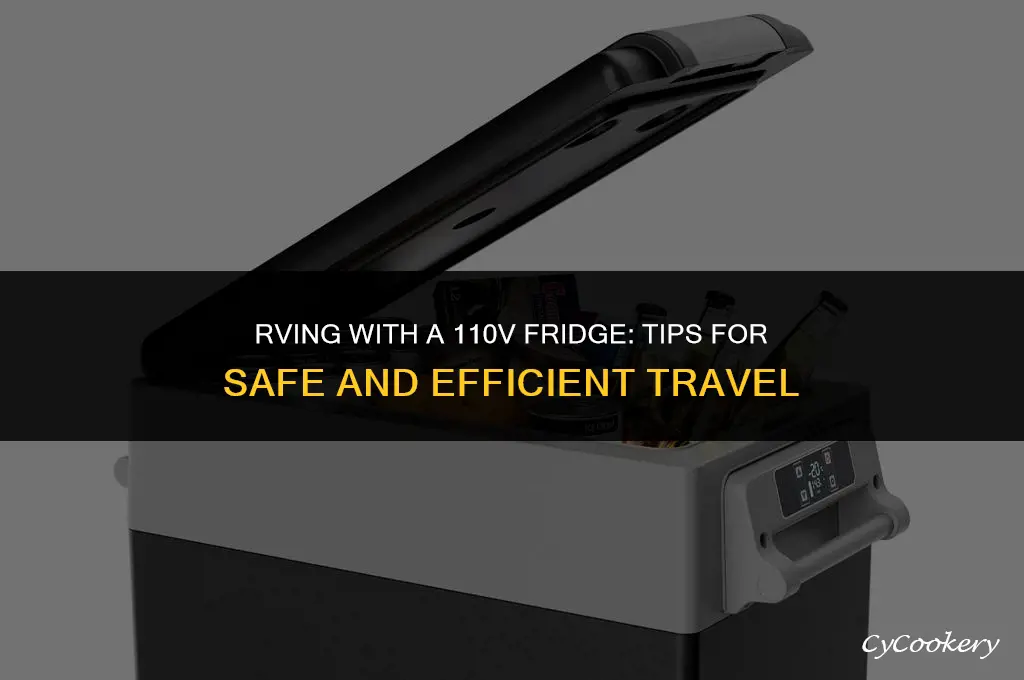 how to travel with 110 v refrigerator in rv
