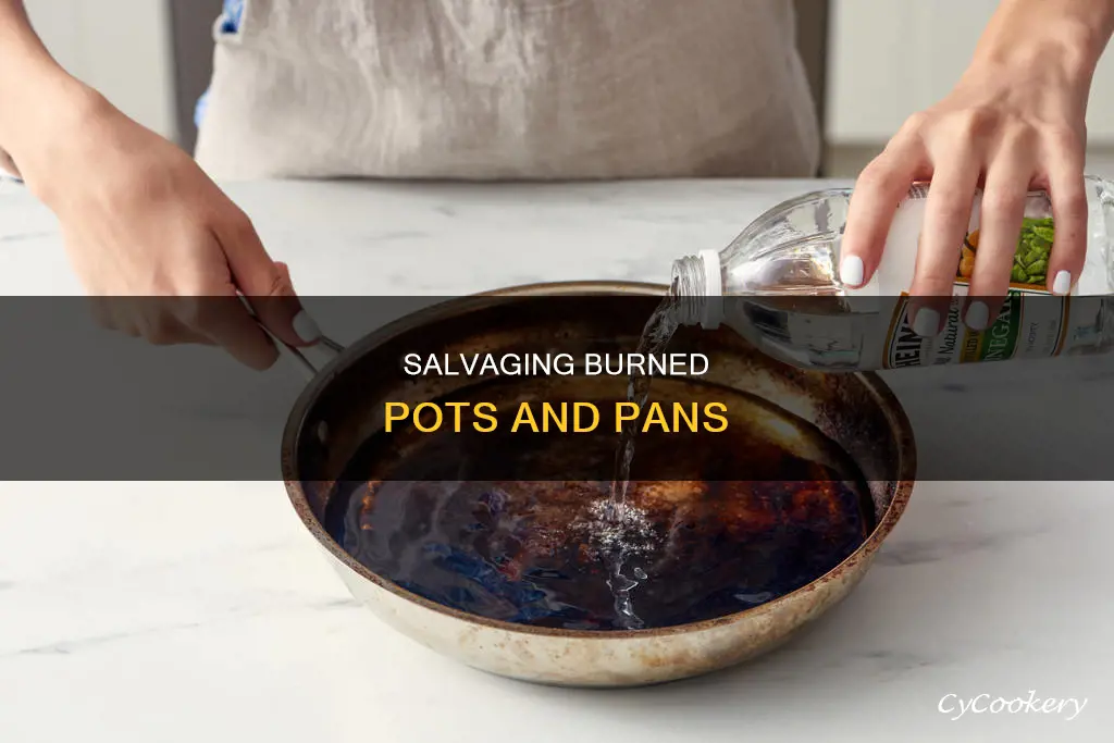 how to treat burned pots and pans