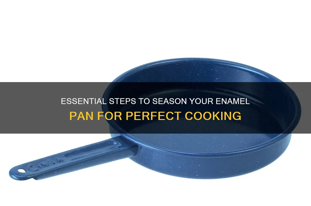 how to treat enamel pan before use