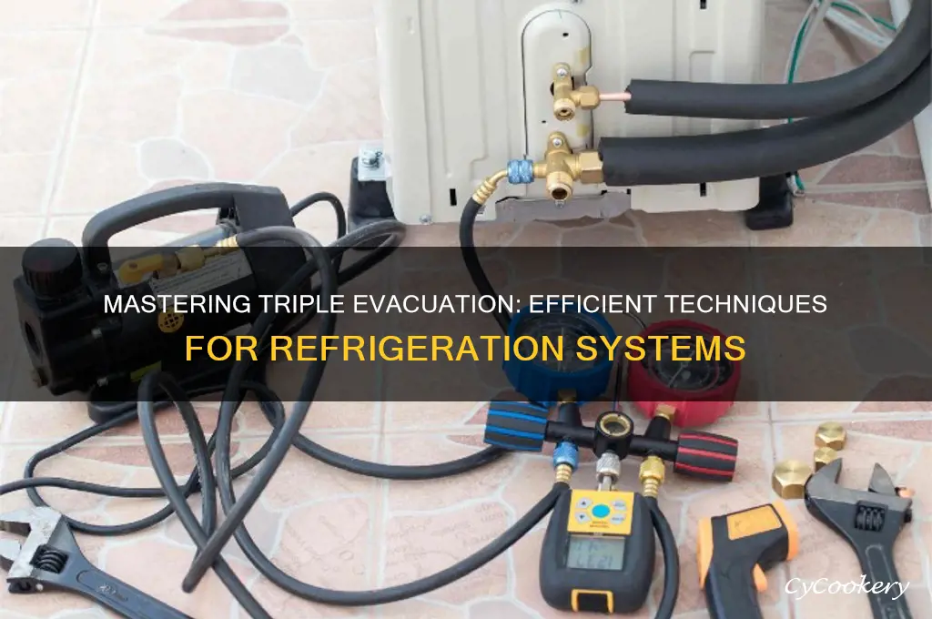 how to triple evacuate a refrigeration system