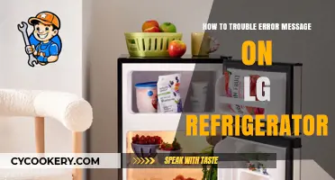 Diagnosing and Resolving Error Messages on LG Refrigerators