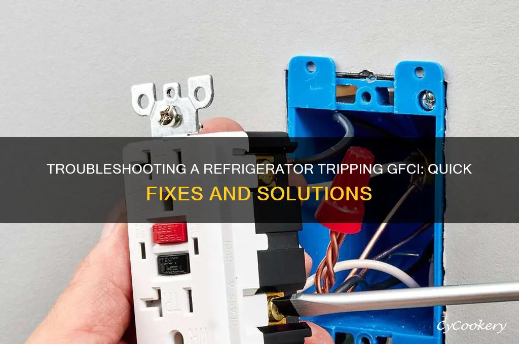 how to troubleshoot a refrigerator tripping gfci