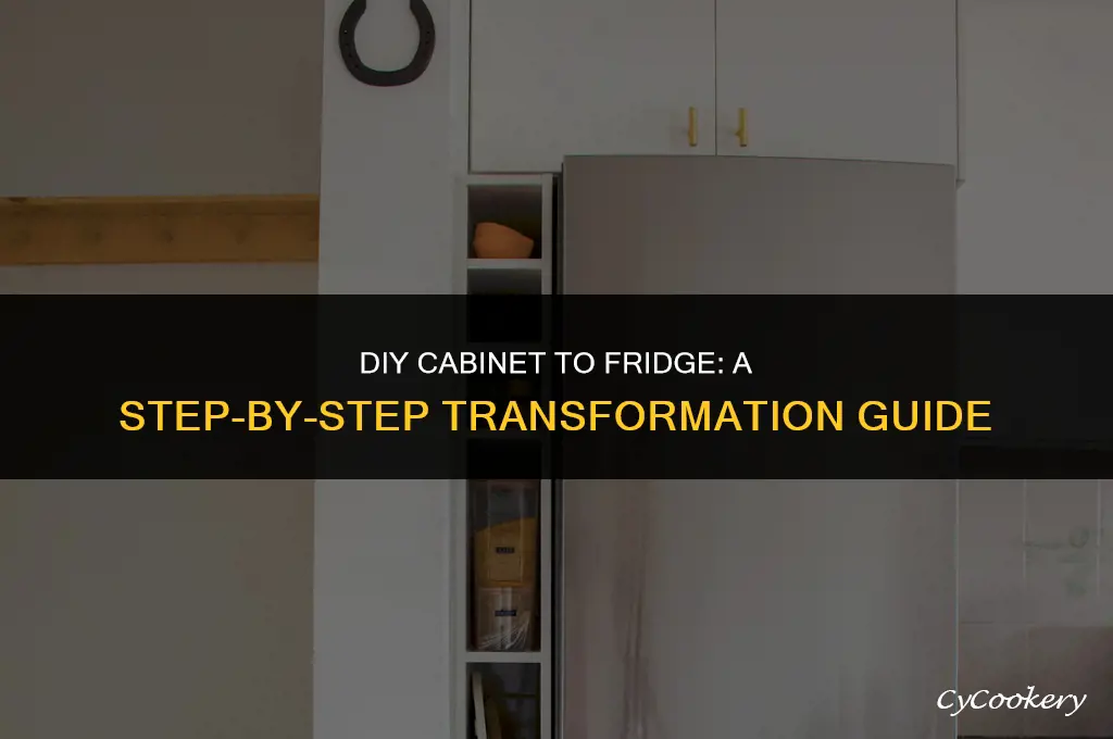 how to turn a cabinet into a refrigerator