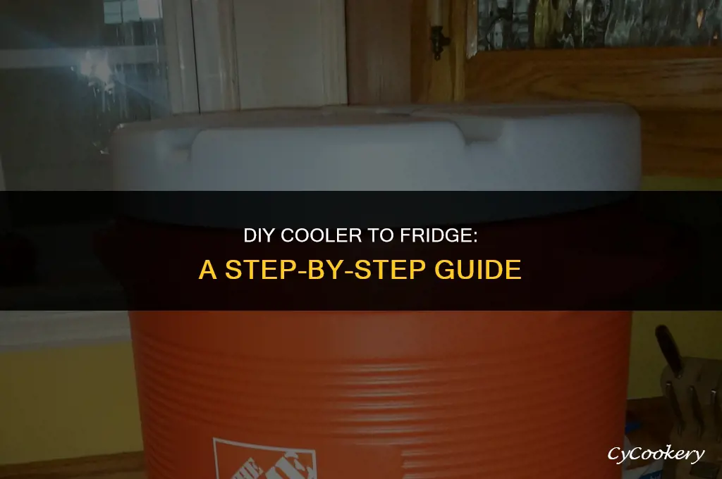 how to turn a cooler into a refrigerator