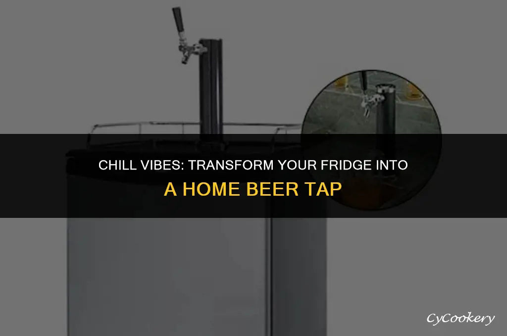 how to turn a refrigerator into a beer tap