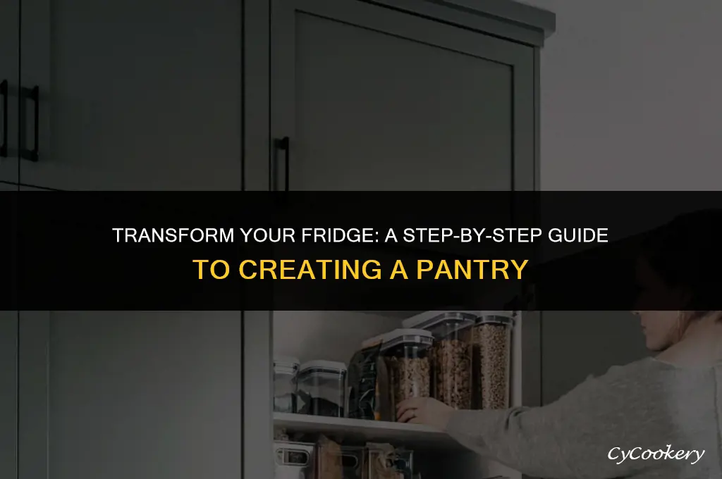 how to turn a refrigerator into a pantry