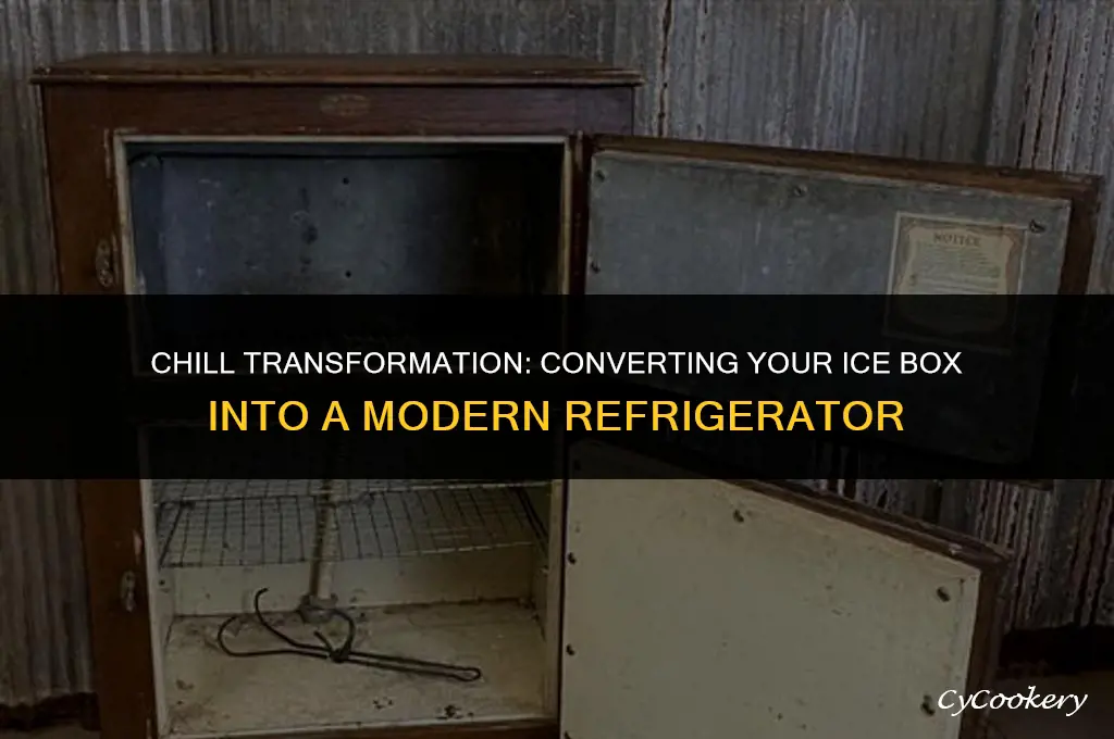 how to turn an ice box into a refrigerator