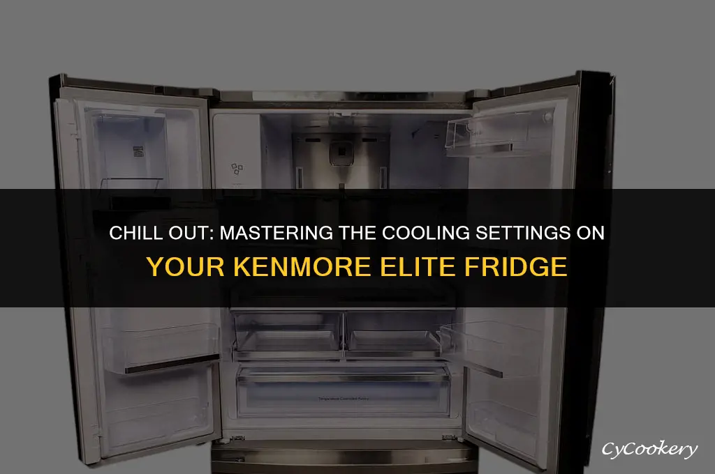 how to turn cooling on kenmore elite refrigerator