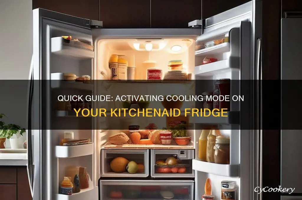 how to turn cooling on kitchenaid refrigerator
