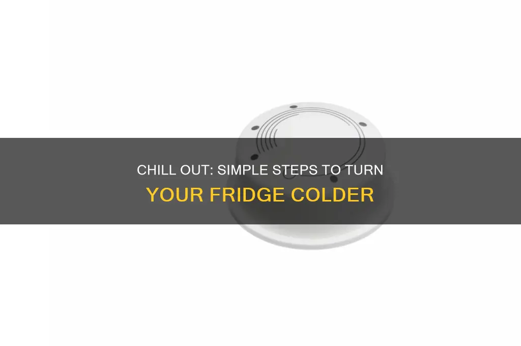 how to turn dial on refrigerator colder