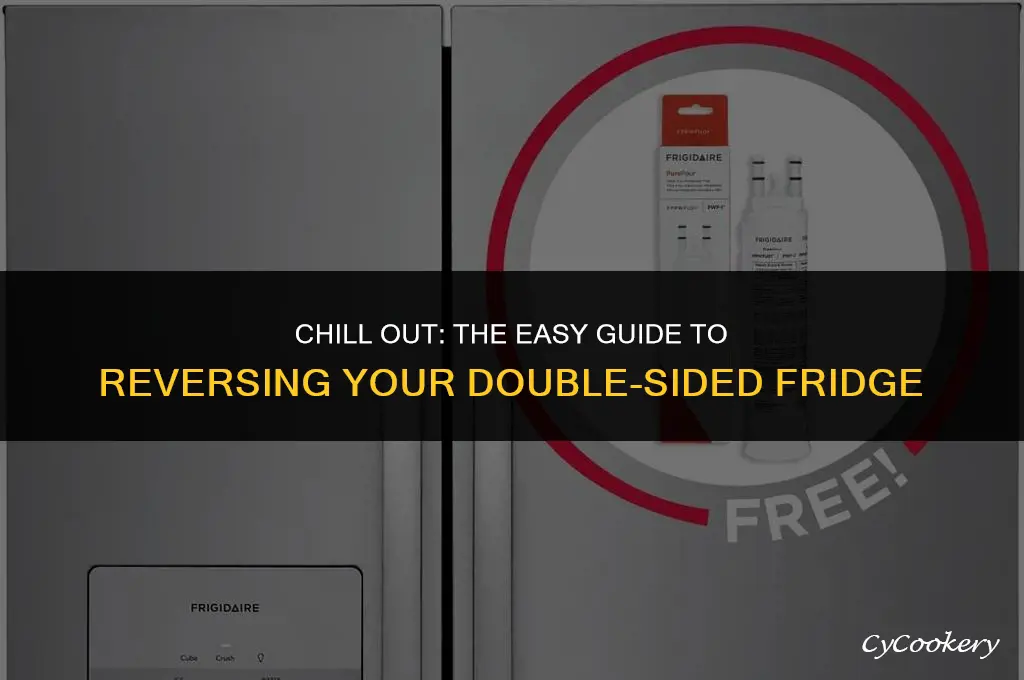 how to turn down a double sided refrigerator