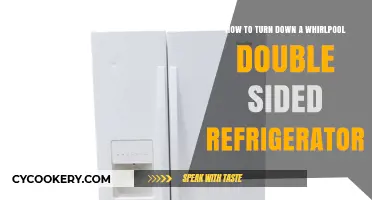 Efficiently Turning Down Your Whirlpool Double-Sided Refrigerator: A Guide