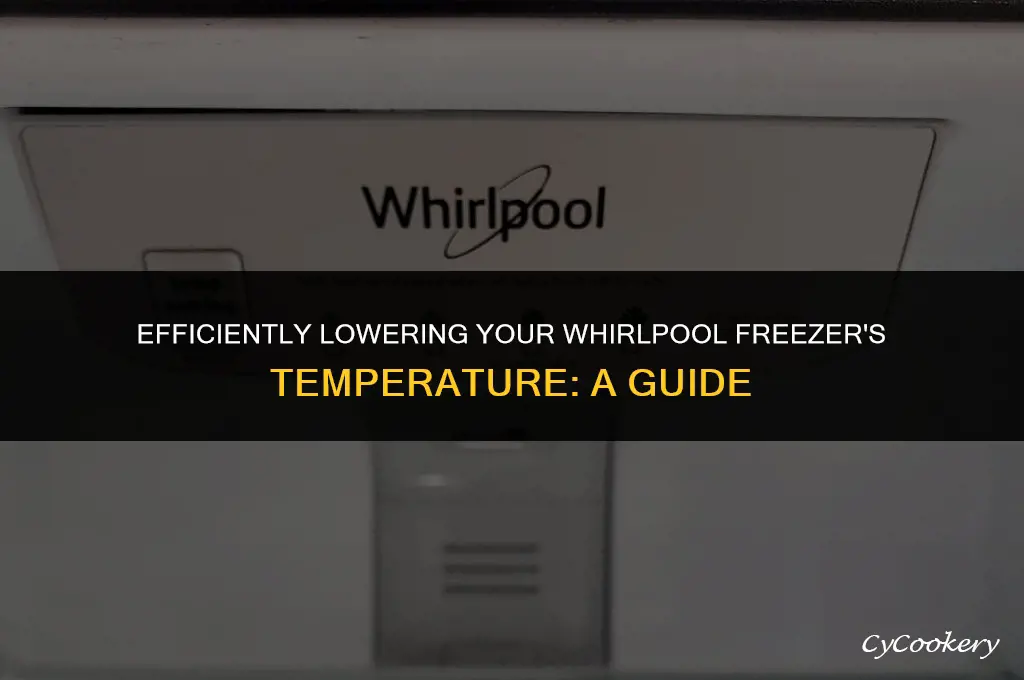 how to turn down your freezer whirlpool refrigerator